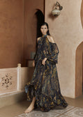 ZARIAH SILK LUREX CHIFON MAXI DRESS