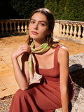 FLEUR DE PISTACHE 70cm SQUARE SCARF
