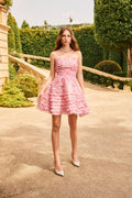 VALENCIA RUFFLE MINI DRESS