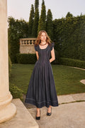 RAMONA LINEN MIDI DRESS