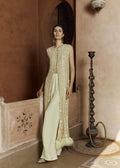 ALANA HAND EMBELLISHED SILK CAPE & PANTS