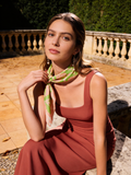 FLEUR DE PISTACHE 90 SQUARE SCARF