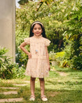 AVIETTE KIDS POSY EMBROIDERED DRESS