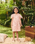 BRENNA KIDS GUIPURE LACE SHIFTD RESS