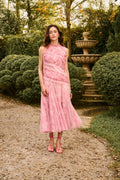 FREDA TYE DYE TULLE MIDI DRESS